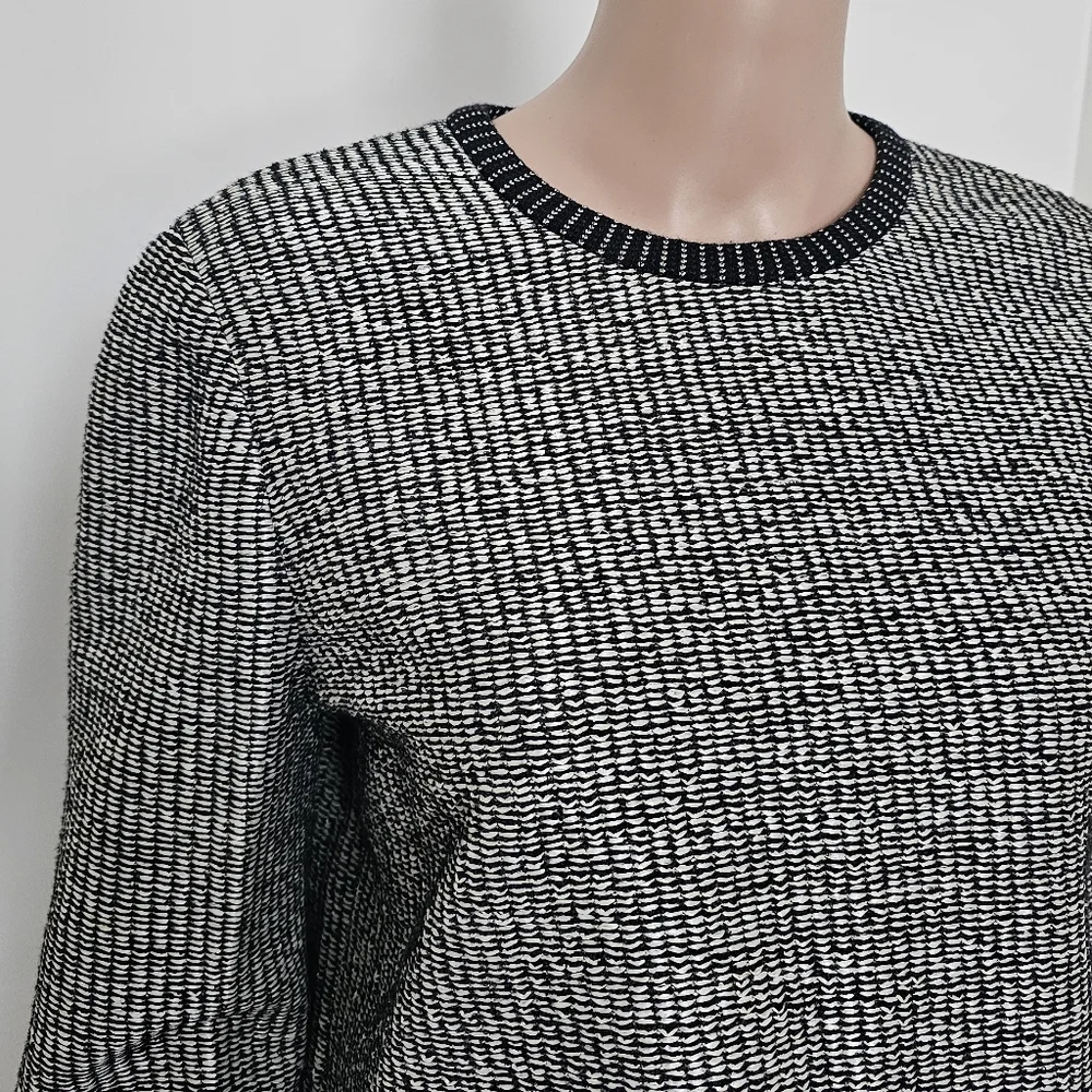 Tory Burch Raffia Knit Metallic Sweater
